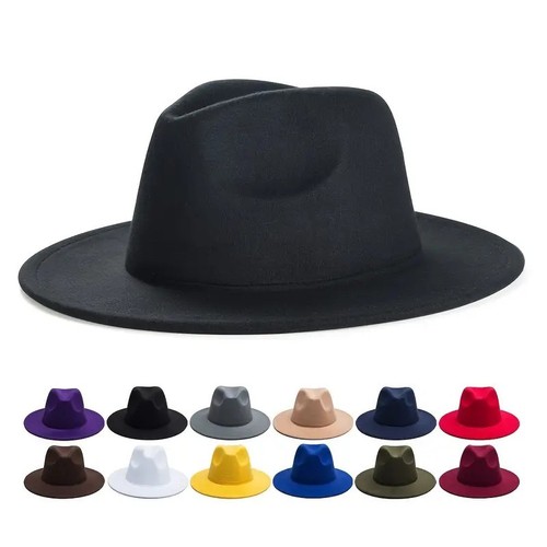Classic wide brim fedora - fedora, hat